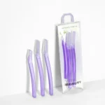 2+1 Safety Straight Handle Brow Razors Kit- BMS-185 - Image 5