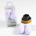 2 + 1 Blending Sponge Plus Powder Brush-Base Makeup Kit- BMS-313