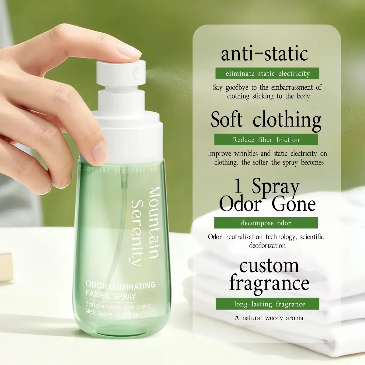 4 Clothing fragrance deodorizing spray 100ml - Image 1