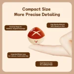 Veggie Collection Mini Mushroom Cushion Puff 4pcs (Mushroom) - Image 3