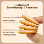 Veggie Collection Mini Mushroom Cushion Puff 4pcs (Carrot) - Image 3