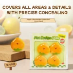 Veggie Collection Mini Mushroom Cushion Puff 4pcs (Carrot) - Image 4