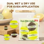Veggie Collection Dual-Side Hydrophilic Cushion Puff- 4pcs - Image 5