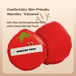 Veggie Collection Long Velour Powder Puff (Tomato) - Image 2
