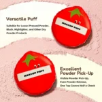 Veggie Collection Long Velour Powder Puff (Tomato) - Image 4