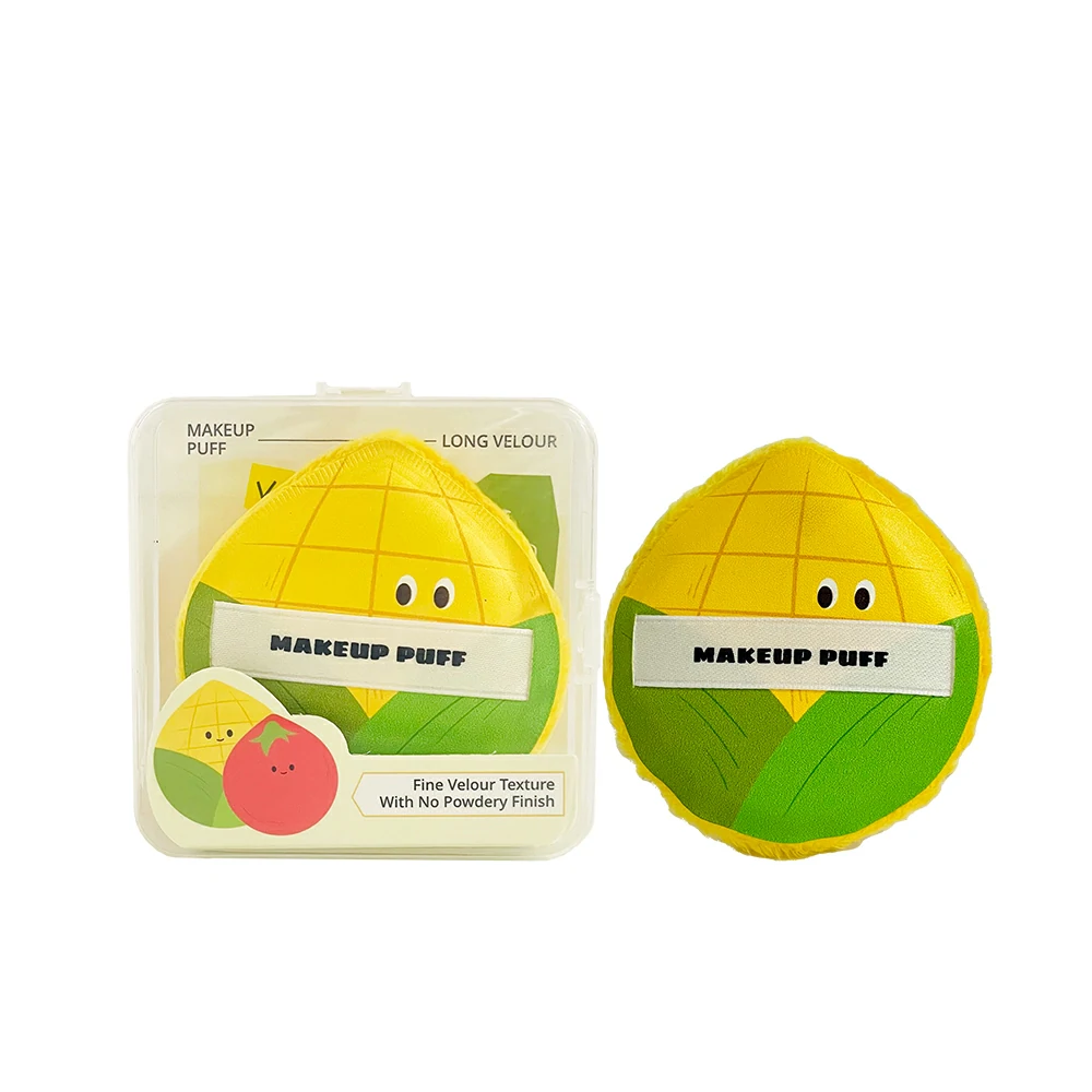 SC-010B-5 Veggie Collection Long Velour Powder Puff (Corn) - Image 1